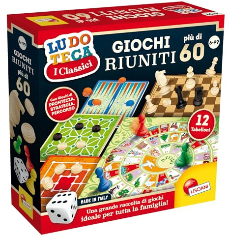 Liscianigiochi Ludoteca Giochi Riuniti 57023 Più di 60, 6 anni +