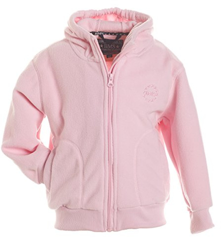 BMS leichte atmungsaktive Fleecejacke mit Kapuze - rosé - 104