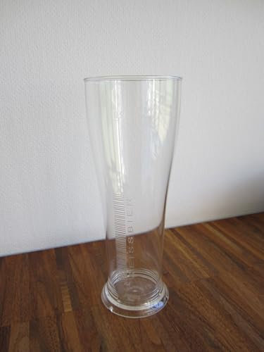 BRJR Weizenbierglas - 0,5l, Kunststoff, Konisch, 5 Liter, Becher
