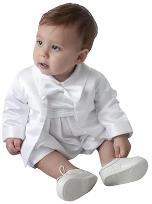 Baby Boys Christening Outfit, 6-9 Months, White