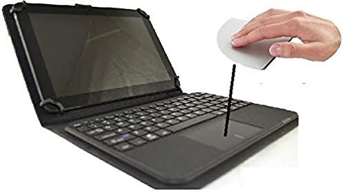 Avtagbar Bluetooth-tangentbord med pekplatta (mus) för Tablet Archos 101 10.1- Svart färg