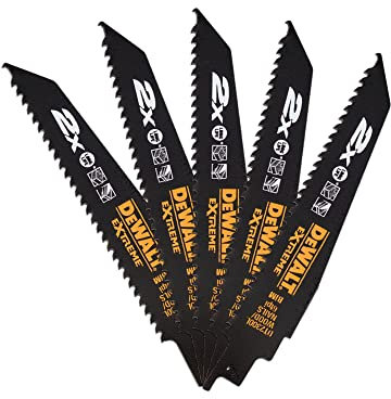 Dewalt DT2300L-QZ DT2300L-QZ-Hoja Sierra Sable bi-Metal Extreme 2X de demolición-152mm-4,2mm