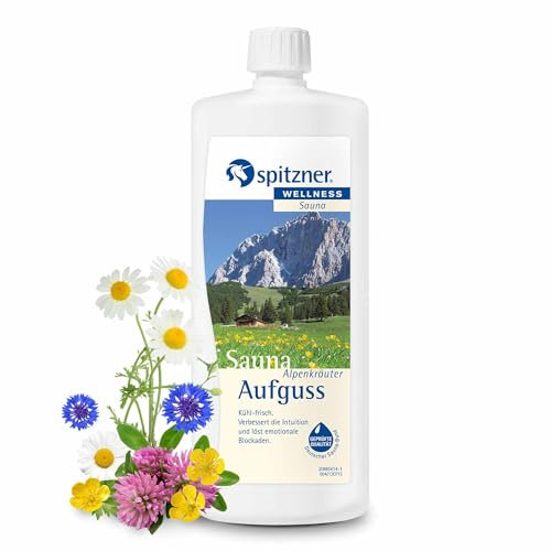 Infusion pour sauna « Herbes des Alpes » (1000 ml) de Spitzner