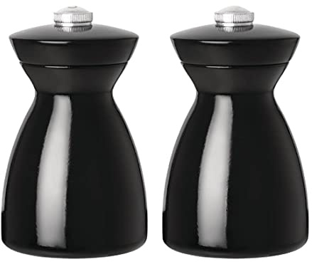 Olympia Dark Wood Salt and Pepper Mill with Ceramic Grinding Mechanism - 115mm