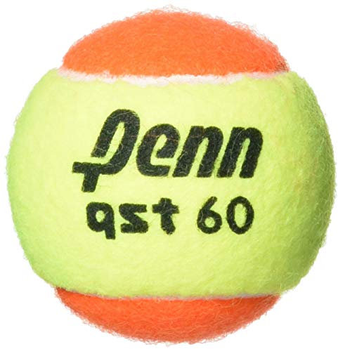 Penn QST 60 Tennisbälle - Jugendliche Filz Orange Tennisbälle für Anfänger, 12 Bälle Polybag
