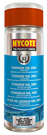 Hycote Fast Drying Aerosol Car Spray Paint, Orange RAL 2003, 400 ml