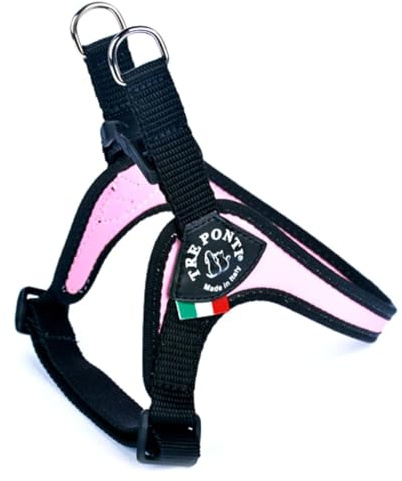 Tre Ponti Pettorina Sottopancia Regolabile Bordo Cannetè Rosa Tg 4