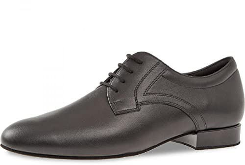 Diamant Chaussures de Danse pour Hommes 089-026-145 - Cuir Noir - Extra Large - 2 cm Standard - Semelle en Daim - Taille: UK 10
