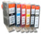 vhbw 6X Tintenpatronen kompatibel mit Canon Pixma MG5300, MG6250, MG6150, MG5350, MG8240, MG5250, MG6100, MG8150 Drucker + Chip (Kompatibel)