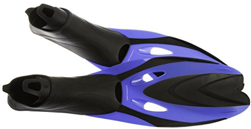 Ultrasport Erwachsene Schnorchelflossen Schwimmflossen, Mehrfarbig (schwarz-blau), 46-48