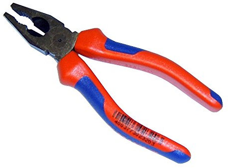 Kombizange 'KNIPEX' 180 mm, Mehrkomponenten-Hüllen