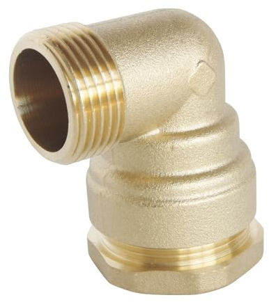 SOMATHERM FOR YOU, Raccord coudé en laiton pour tube PE Ø25 mm - Mâle 3/4 - Sens unique de montage - Résistant jusqu'à 20 bars - Température de -10°C à +80°C - Garantie 5 ans