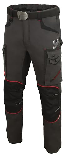 Art.mas Professional 4Dynamic - Pantaloni da Lavoro in Grigio Scuro, 260 g/m², 54