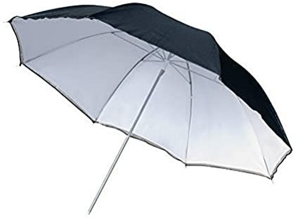 Bresser Fotostudio SM-11 Reflexschirm weiß/schwarz 109 cm