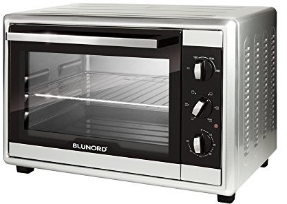 Forno Elettrico Professionale BLUNORD BLUF23PROF – 23 Litri, Ventilato con Grill, Timer e Termostato Regolabile, Interno Easy Clean, Design Compatto Nero Lucido 1500W