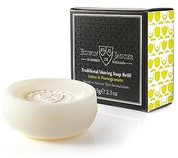 Edwin Jagger SSLP Traditionelle Rasierseife Limonen & Granatapfel 99,9% natürlich 65g Nachfüllpackung