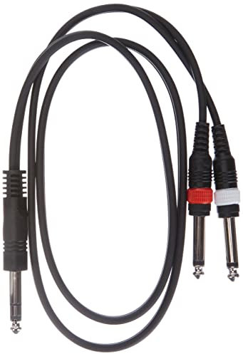 Adam Hall Cables 3 STAR YVPP 0100 - Câble Audio Jack 6,35 mm stéréo vers 2 x Jack 6,35 mm mono 1 m