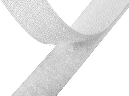 Velcro Brand White Sew-on Tape Hook and Loop 50mm 1 Metre Hook and 1 Metre Loop