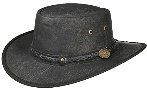 Sombrero de cuero Scippis «Springbrook» Negro M