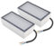 ledscom.de 2 Stück LED Pflasterstein Bodeneinbauleuchte CUS für außen, IP67, eckig, 20 x 10cm, 2,8 W, 251lm, warmweiß