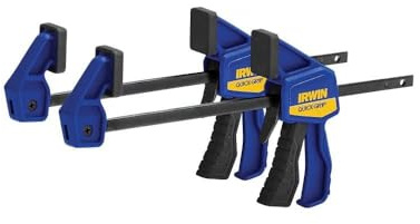 IRWIN Quick-Grip Micro Bar Clamp, 4-1/4-In., 2-Pk. Blue