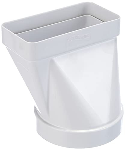 La Ventilazione CGO112B Giunto Orizzontale in ABS da Tubo Tondo a Rettangolare, 100 mm - 120x60 mm