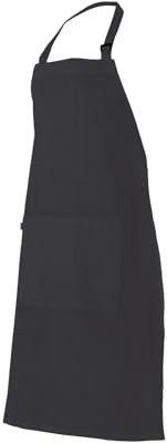 VELILLA 404203 - Tablier salopette avec poche, couleur noire, taille unique