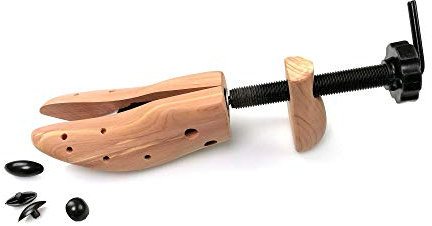 Cathcart Elliot Womens Latest Model Cedar Wood Shoe Stretcher With Bunion Buttons metal core 2-way stretcher adjust length and width of tight shoes
