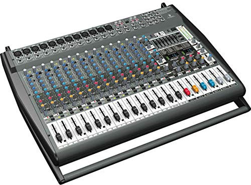 Behringer EUROPWER PMP6000 1600-Watt 20-Channel Powered Mixer with Dual Multi-FX Processor and FBQ Feedback Detection System