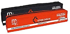 Leina-Werke 14014 Mini-Kombitasche M1 mit Klett, XS, Schwarz/Weiß/Rot