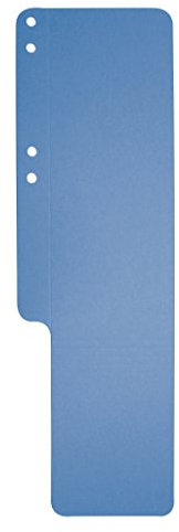 Exacompta 13707B 100er Pack Premium Aktenschwänze Exaflex aus Recycling Karton mit Seitenfalz genutet und gelocht, ideal für Exaflex Kanzlei Hängehefter für Büro Kanzlei und Anwälte, dunkelblau