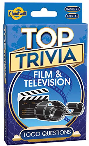 Cheatwell Games Film & Television Top Trivia - Party Game - Family Game - Travel Game - Fun and Easy to Play - 1000 Questions - for 2 or More Players - Ages 14+