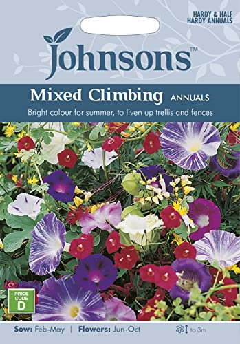 Johnsons 22286 Flower Seeds, Mixed Climbing Annuals