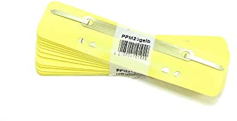 Q-Connect 1012500210 Heftstreifen und Aktenbinder PP 34 x 150 mm 25 Stück gelb