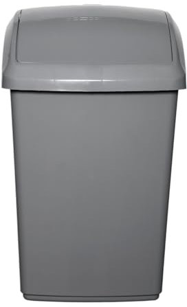 Whitefurze 50l Swing Top Bin Silver 50L