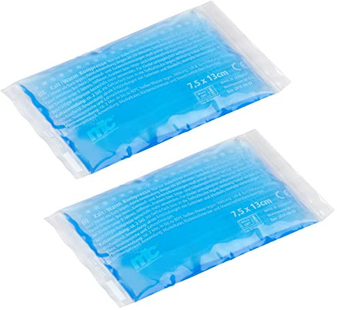 Medicalcorner24 Kalt Warm Kompressen, Gel, Mikrowellen geeignet, 8 x 13 cm, 2 Stück
