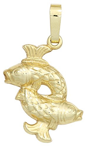 Jobo Anhänger Sternzeichen Fische 333 Gold Gelbgold Sternzeichenanhänger