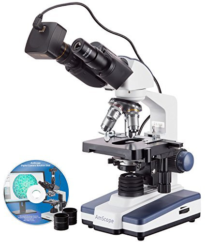 40 x -2000 x LED Digital Binocular Compound Microscope w 3d Stage y 5 MP cámara