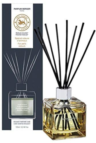Lampe Berger Duftbouquet Cube Anti Odeur Animaux N ° 1 Fruité & Fleuri / Anti Tiergerüche N ° 1 Fruchtig & Blumig 125 ml, 7,5 x 7,00 x 23 cm