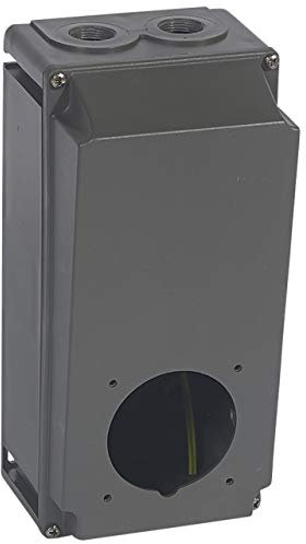 Legrand 052990 Plastique Boîtier Réversible Passage Hypra pour Prises, 2P+T, 3P+T, 3P+N+T, 32A, 3 Entrées, Rouge
