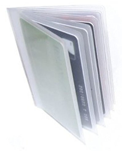 Replacement Plastic Credit Card Purse/Wallet Insert Sleeves (1 x 6 Card Portrait)