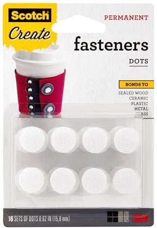 Scotch RF7060-CFT Multi-Purpose Fastener Dots, 16 Sets Per Pack