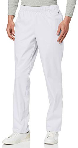 BP 1645-400-21-Ms Unisex-Hose, mit Gummizug in der Taille, 215,00 g/m² Stoffmischung, weiß, Ms