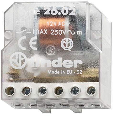 Finder 260880120000PAS Rolling Shutter Step Relay 2 NO 12 Vac 10 4 Sequences