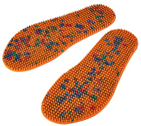 LYAPKO Acupuncture Shoe Insoles Foot Therapy Massager 2088 Needles 5 Ag - size US W15.5 M14 / EU 48. Premium Reflexology Unique Patented Acupressure Massage Tool