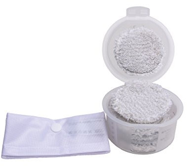 Saniversum UG JEMAKO Abschmink-Pads mit Kulturbeutel und Klickbox, 7-Teiliger Satz