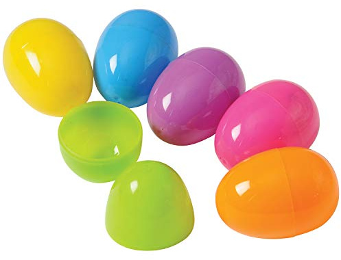 U.S. Toy (ED9) Beautiful Assorted Color 2 3/8 Plastic Easter Eggs - 12 Pack - Perfect Size Easter Basket/Hunt Egg