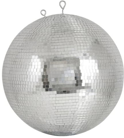 Professional Mirror Ball | 7mm x 7mm tiles | 40cmØ | Also called a glitter ball – ideal for nightclubs, theatres, ballrooms and stages wanting a bigger light show