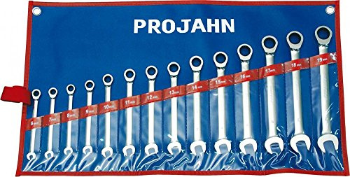 Projahn GearTech nyckelset, rullväska, 14 delar, 3494