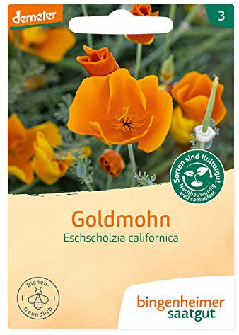 Bingenheimer Saatgut Bio Goldmohn (1 Tüte)